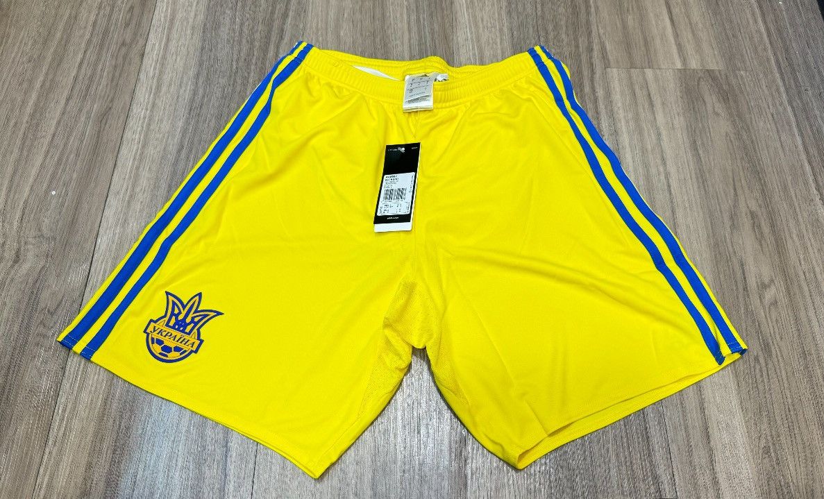 Adidas Ukraine 15/16 home short (Bnwt) Size US 28 / EU 44 - 1 Thumbnail