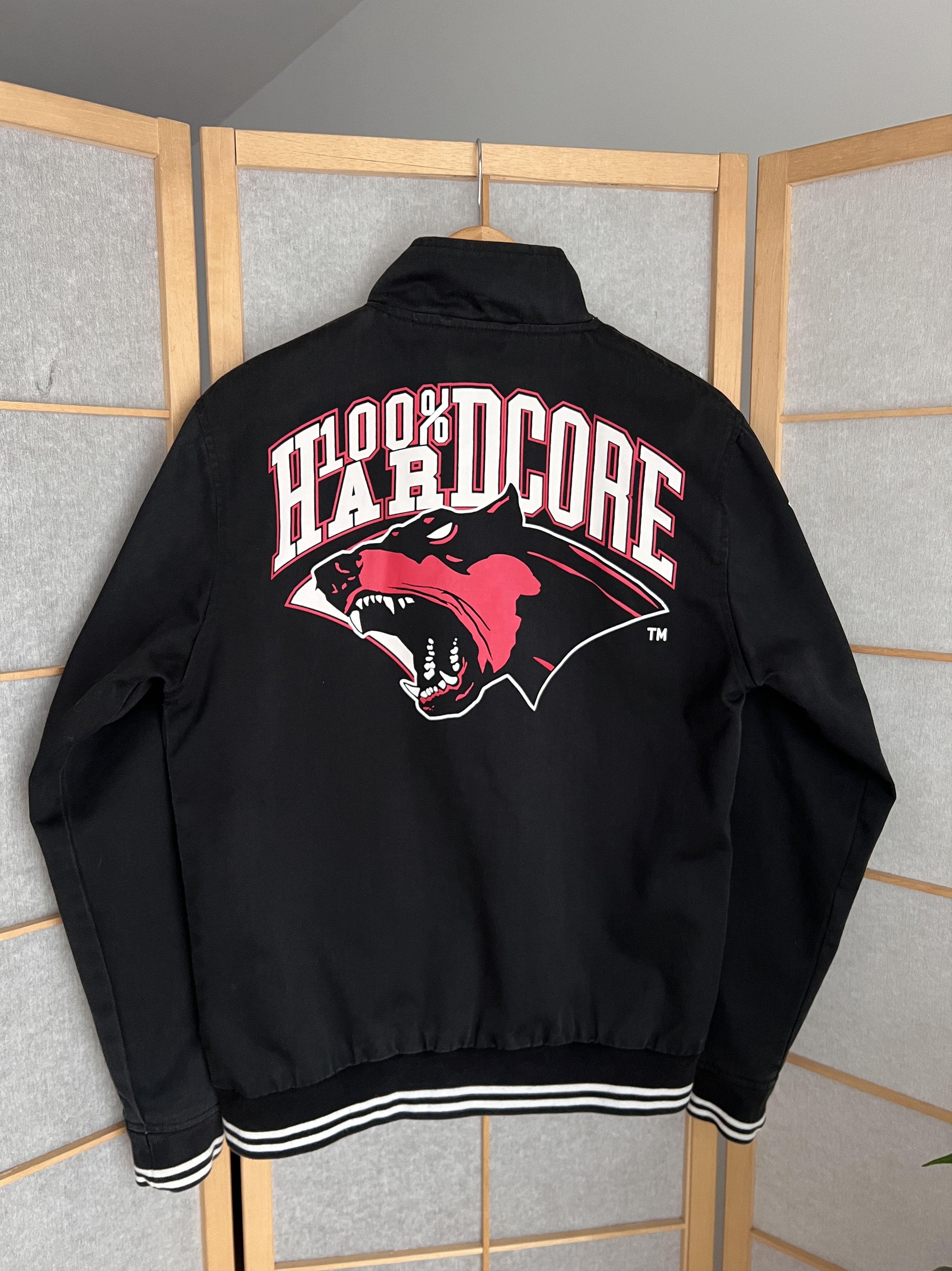 Thunderdome CRAZY Hardcore True VTG 00s bomber jacket plaid pitbull PUNK Size US M / EU 48-50 / 2 - 4 Thumbnail
