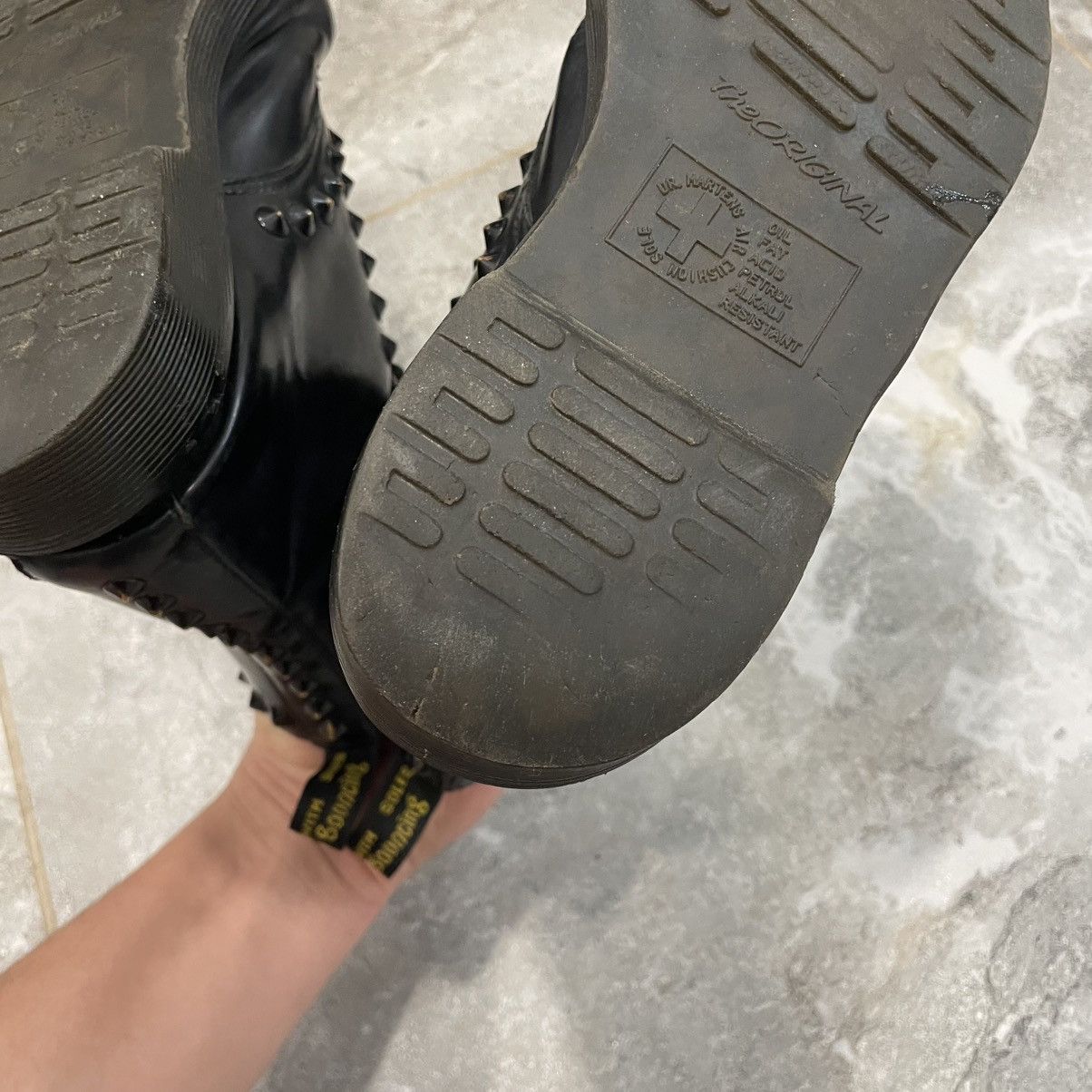 Dr. Martens × Leather Women Dr Martens Black boots shoes spikes rock Size US 7.5 / IT 37.5 - 10 Thumbnail