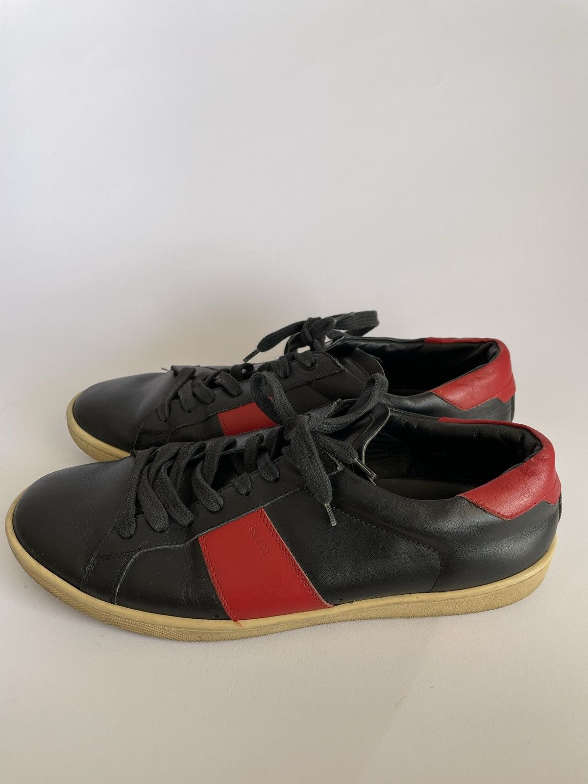 Saint Laurent Paris SAINT LAURENT SL/10H Leather Low-Top Sneaker Size 41.5 EUR Size US 8 / EU 41 - 4 Thumbnail