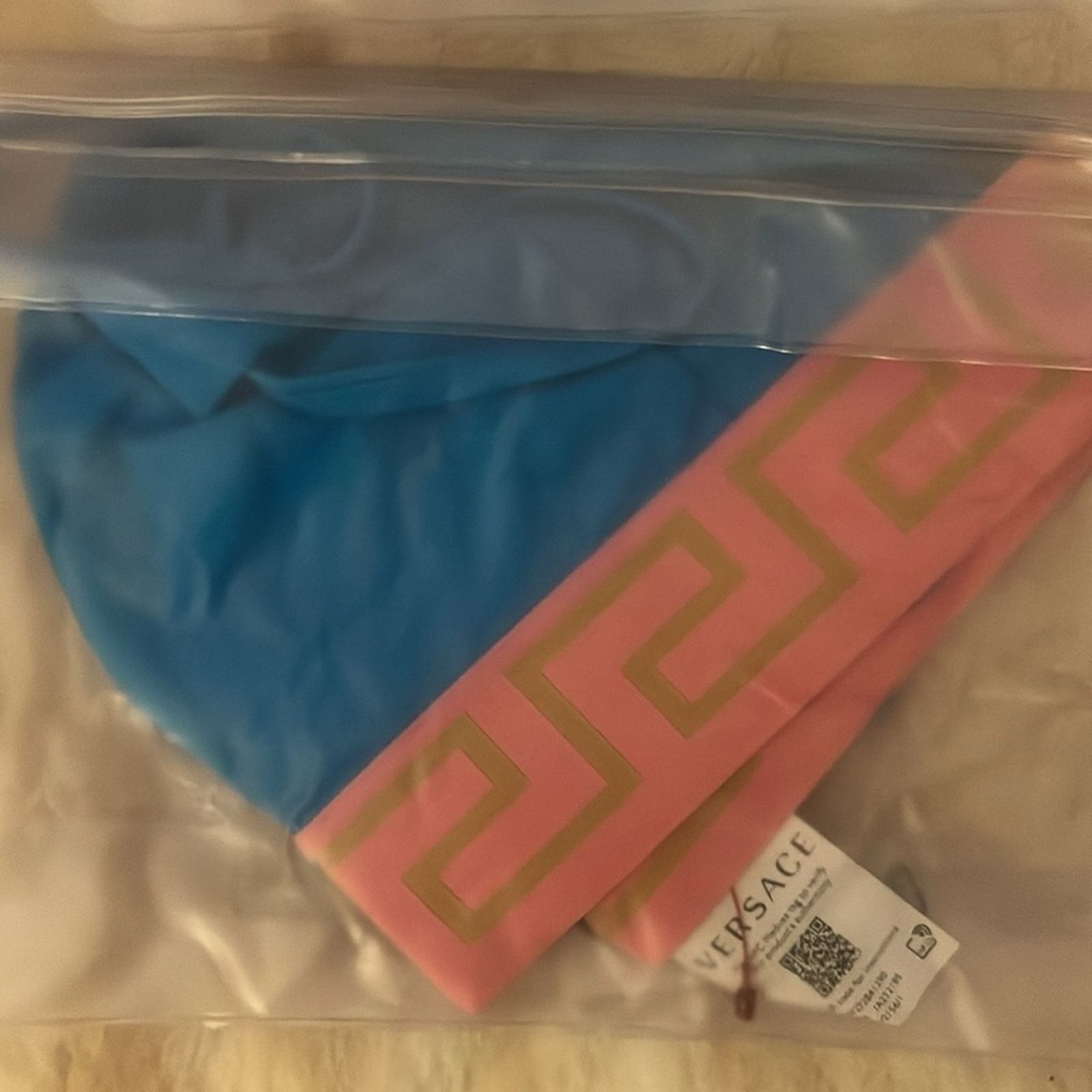 Versace NWT Versace Greco SET blue & pink bikini swim - both size 5 Size 34" / US 12 / IT 48 - 10 Thumbnail