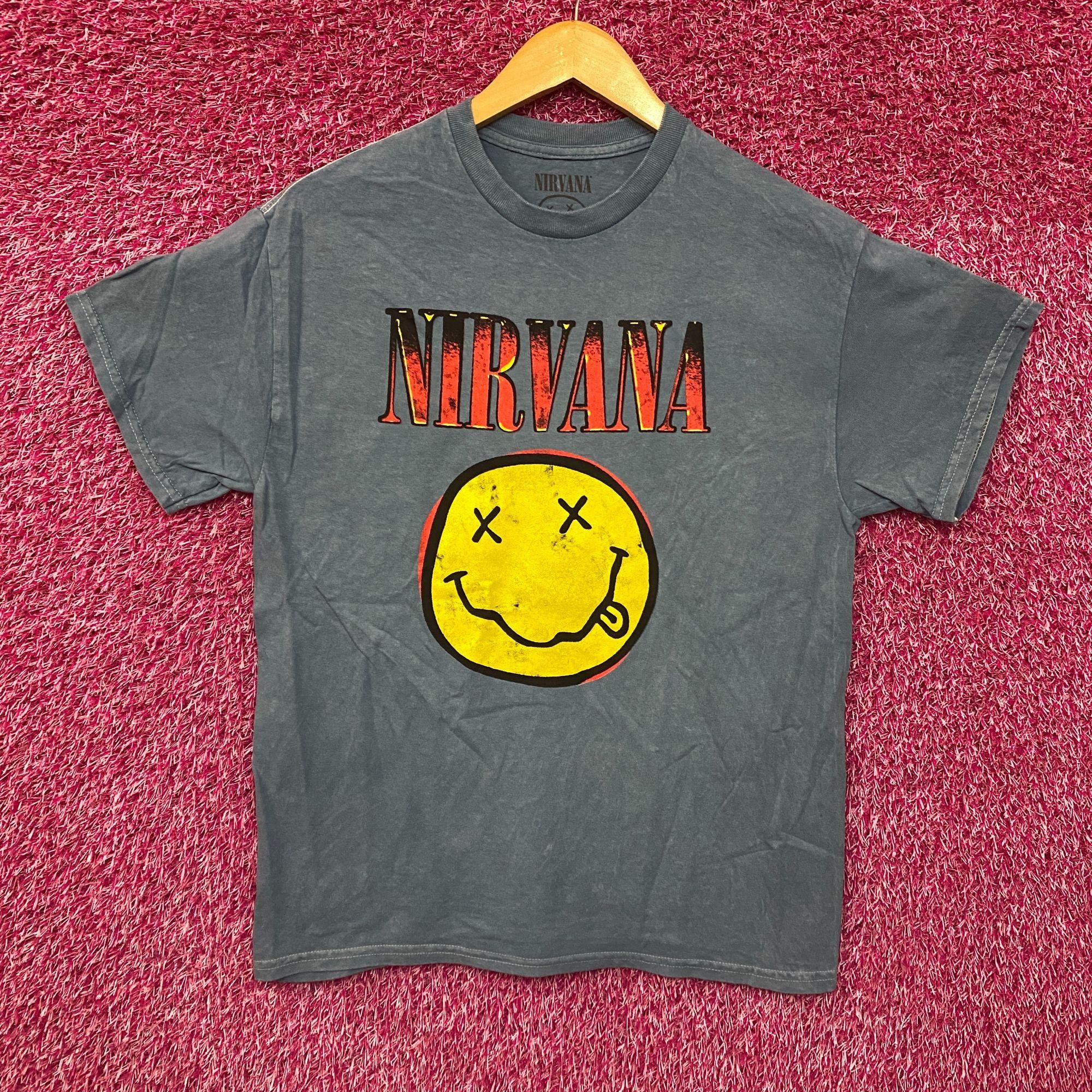 Nirvana Nirvana Nevermind Album Dead Smiley Light Blue T-Shirt Mediu Size US M / EU 48-50 / 2 - 1 Thumbnail