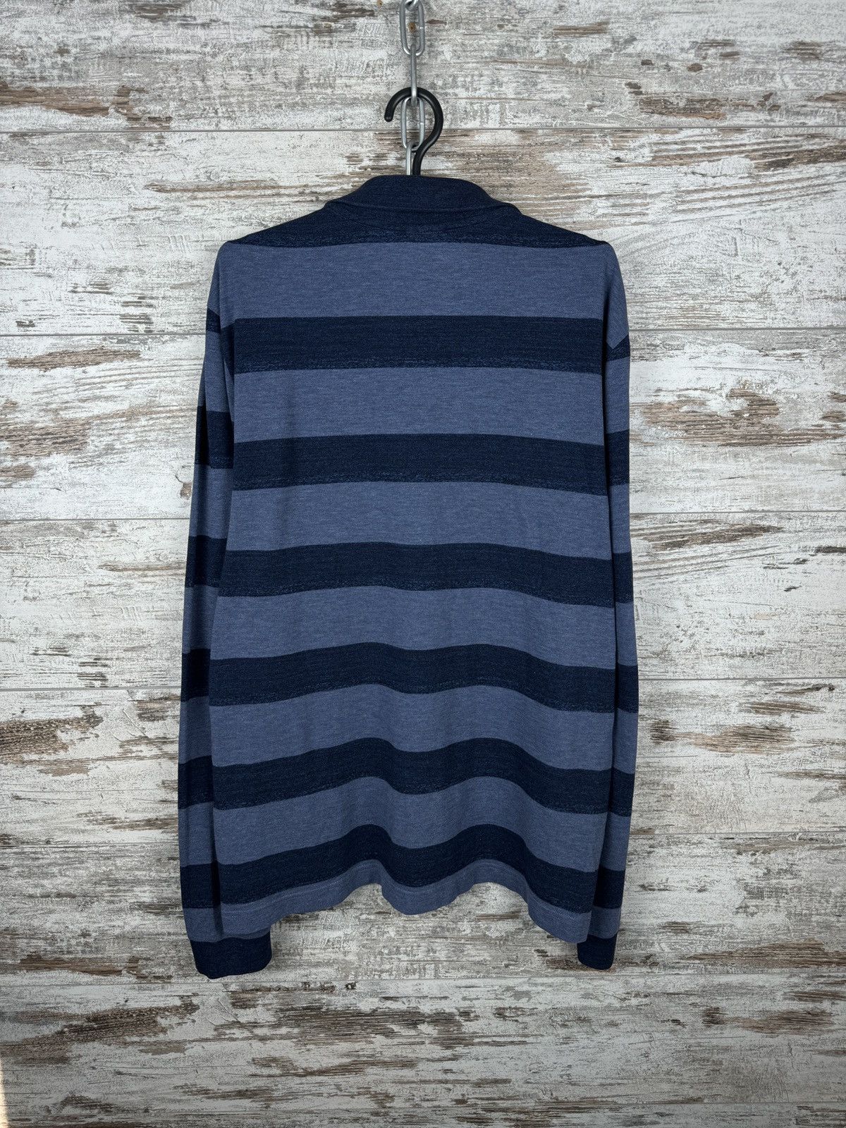 Lacoste × Vintage Mens Vintage Lacoste striped longsleeve T-shirt sweatshirt Size US L / EU 52-54 / 3 - 11 Thumbnail