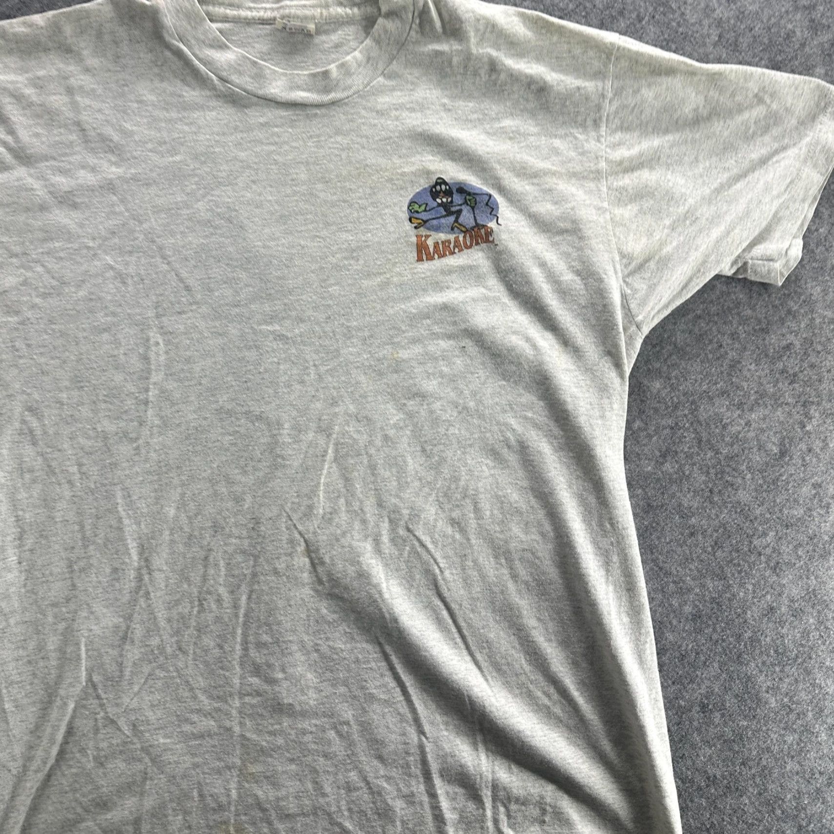 Fruit Of The Loom VINTAGE Fruit of the Loom T-Shirt Men XL Music Karaoke 90s Graphic Short Sleeve Made USA Size US XL / EU 56 / 4 - 3 Thumbnail