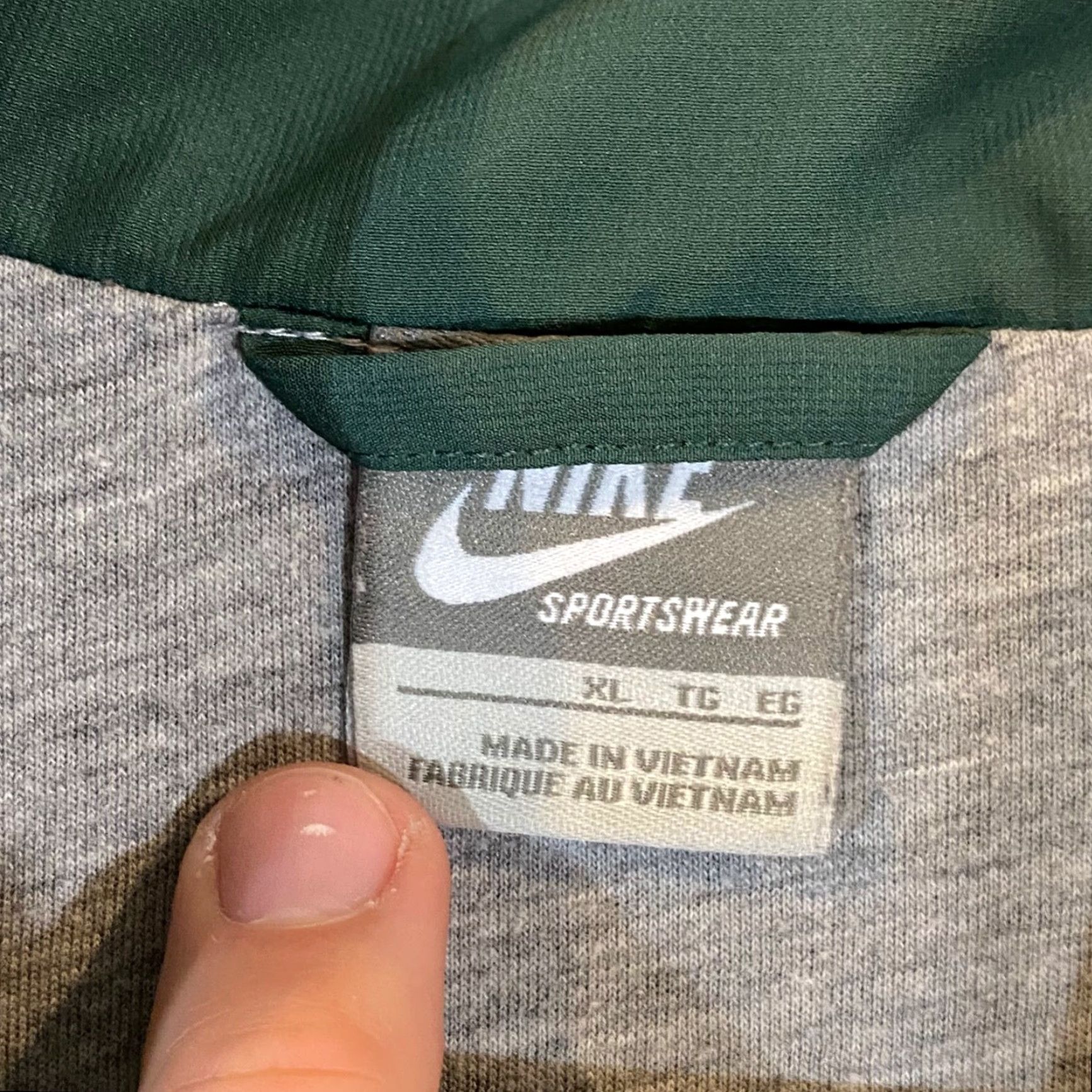 Nike Nike Jacket Mens XL Green Blue Track Sportswear Full Zip Pockets Active Workout Size US XL / EU 56 / 4 - 3 Thumbnail