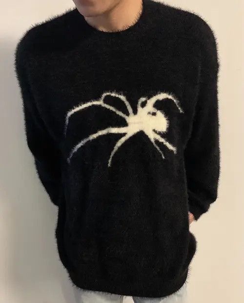Japanese Brand Retro punk super soft spider premium mohair sweater jumper Size US L / EU 52-54 / 3 - 4 Thumbnail
