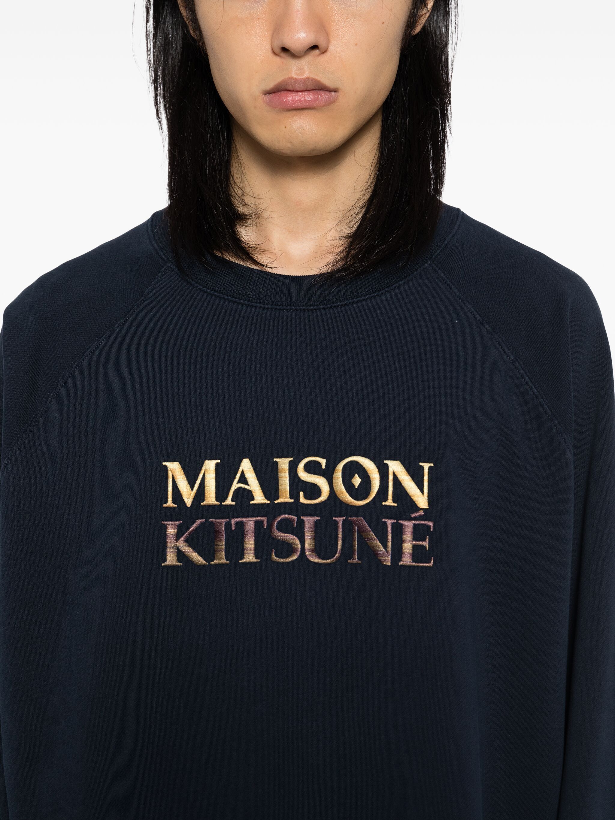 Maison Kitsune o1s22i1n1124 Oversized Sweatshirt in Blue Size US L / EU 52-54 / 3 - 5 Thumbnail