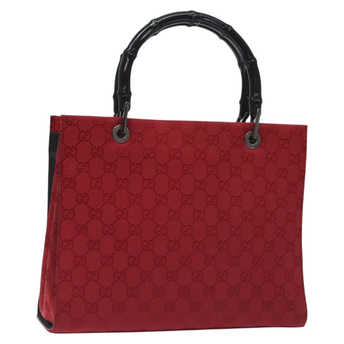 Gucci Gucci Vintage Bamboo Handle Tote Canvas Size ONE SIZE - 1 Thumbnail