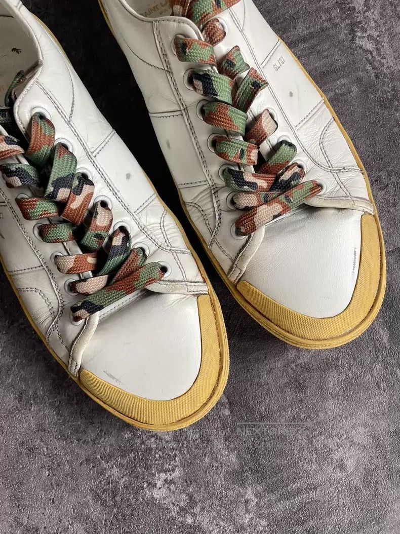 Saint Laurent Paris Saint Laurent Paris Camouflage distressed low-top sneakers Size US 10 / EU 43 - 3 Thumbnail