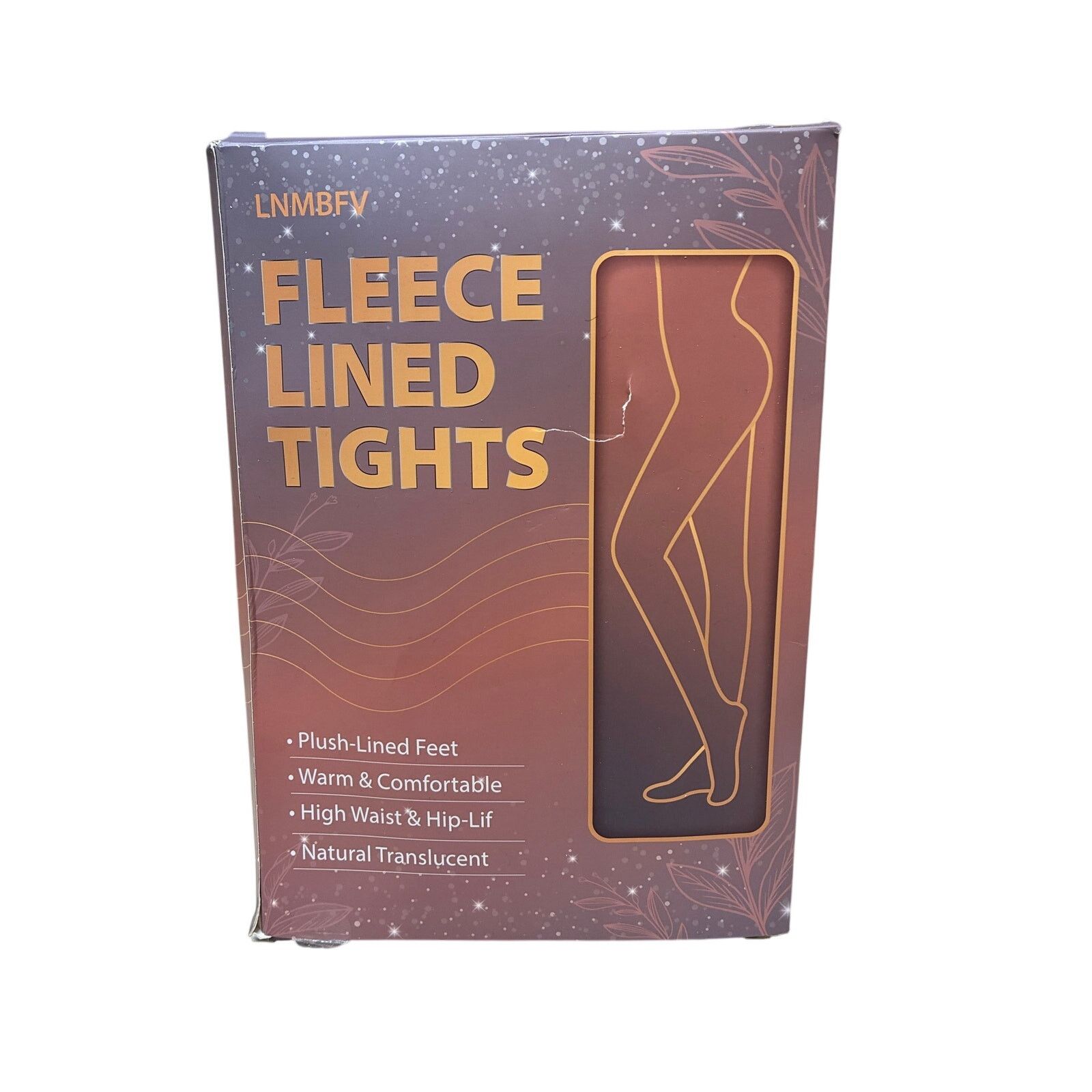 The Unbranded Brand Fleece Lined Thermal Tights-Warm Fake Translucent Pantyhose Size 30" / US 8 / IT 44 - 8 Thumbnail