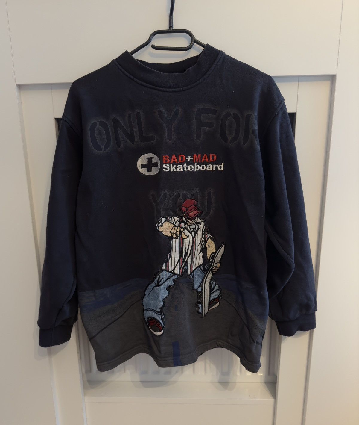 Vintage Bad + Mad hardwear skateboarding sweatshirt 90s vintage Size US S / EU 44-46 / 1 - 1 Thumbnail