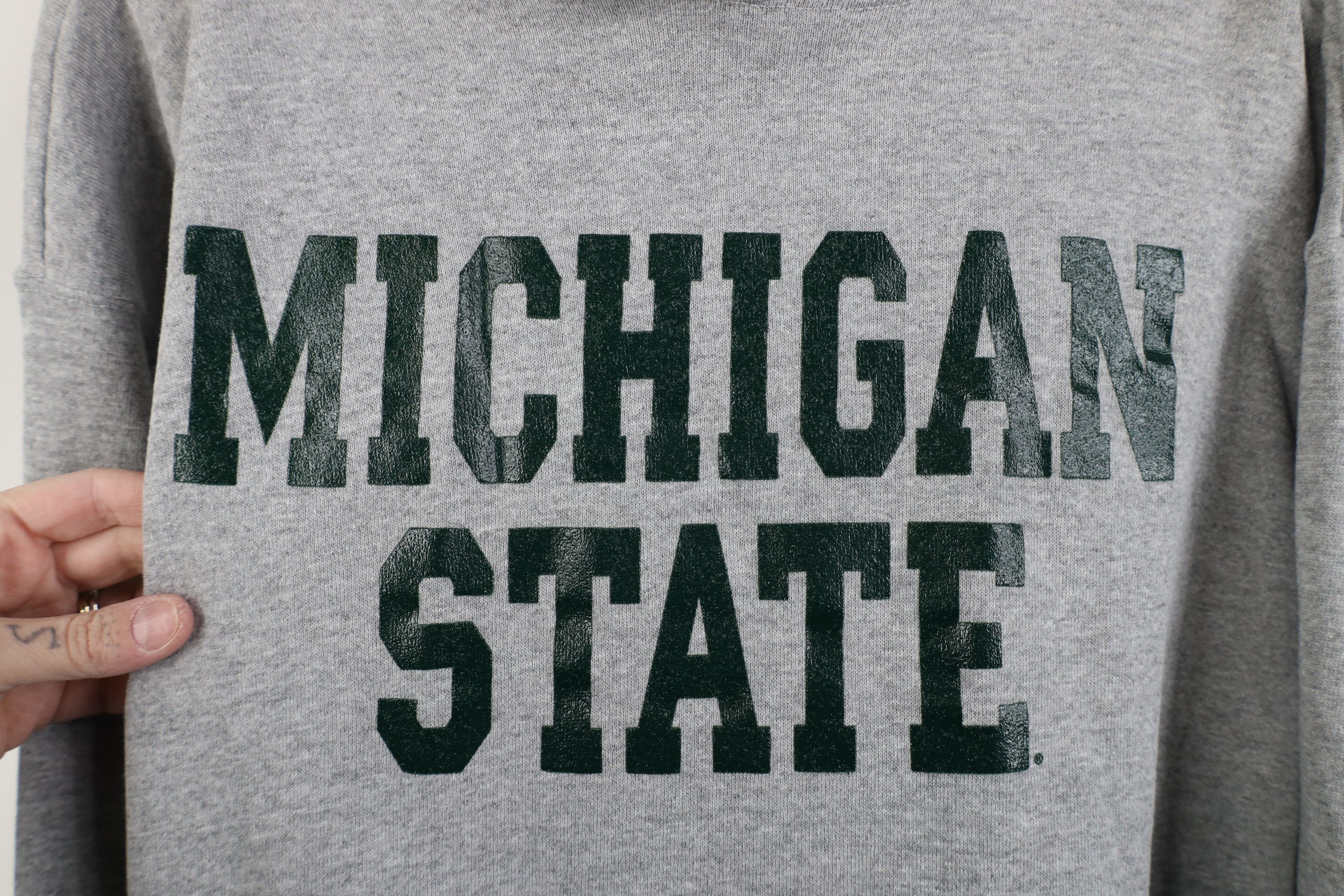Vintage Vintage 90s Michigan State University Hoodie Sweatshirt USA Size US M / EU 48-50 / 2 - 4 Thumbnail