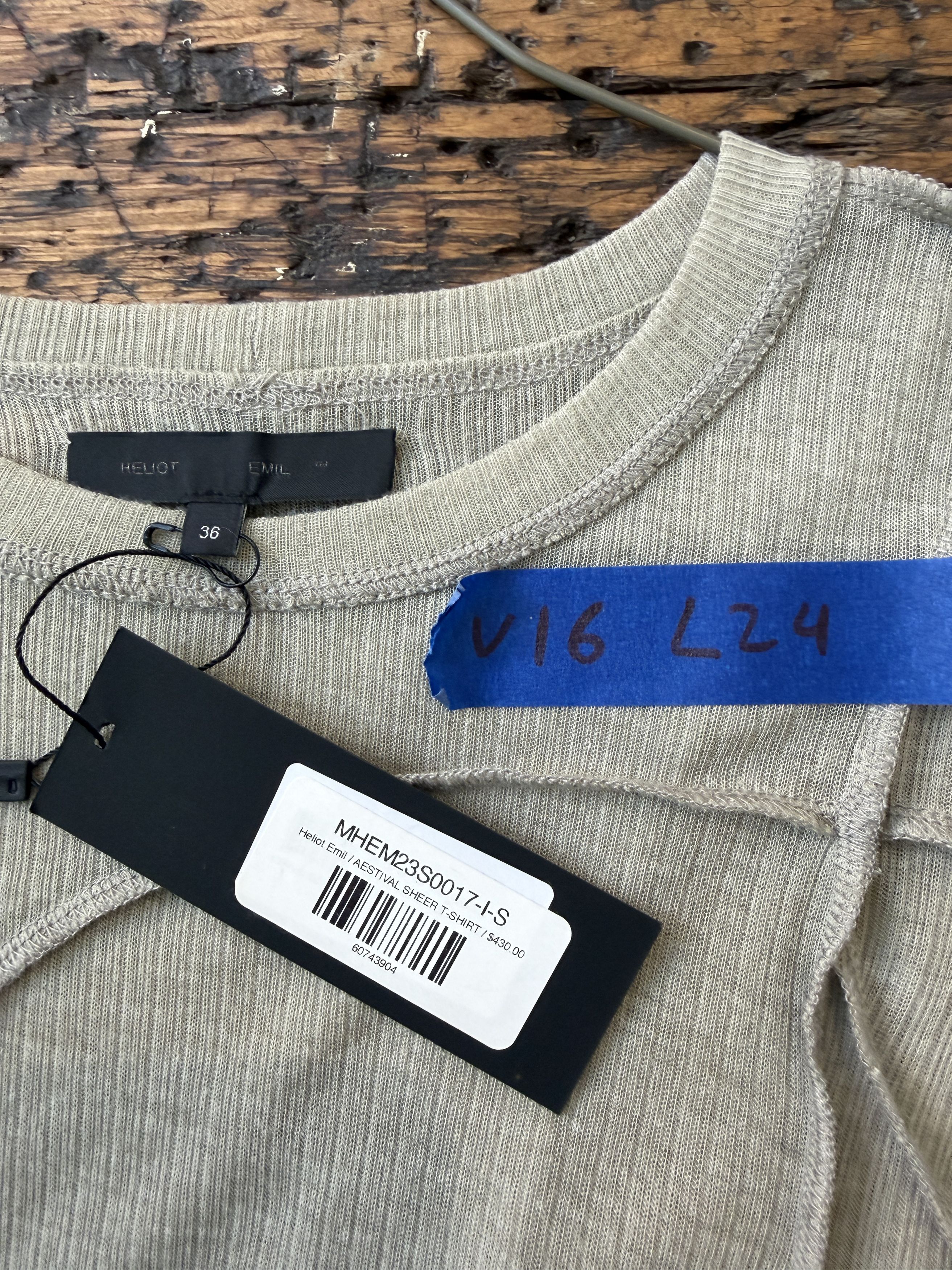 Heliot Emil Heliot Emil Aestival Sheer T-Shirt Size US S / EU 44-46 / 1 - 10 Thumbnail