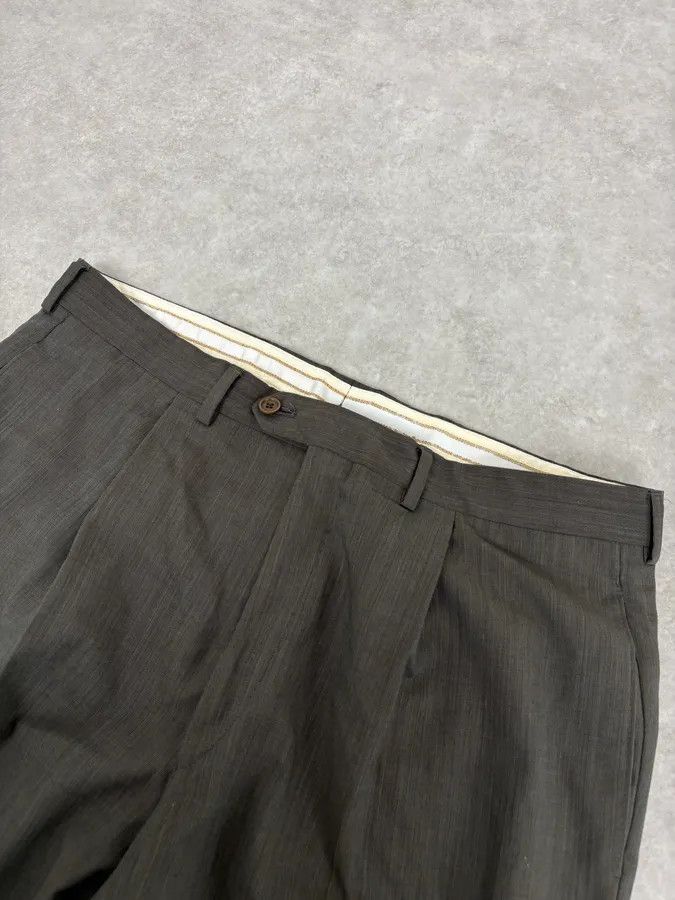 Gianfranco Ferre 2000s Gianfranco Ferré Dark Green Cozy Tailored Pants Size US 34 / EU 50 - 5 Thumbnail