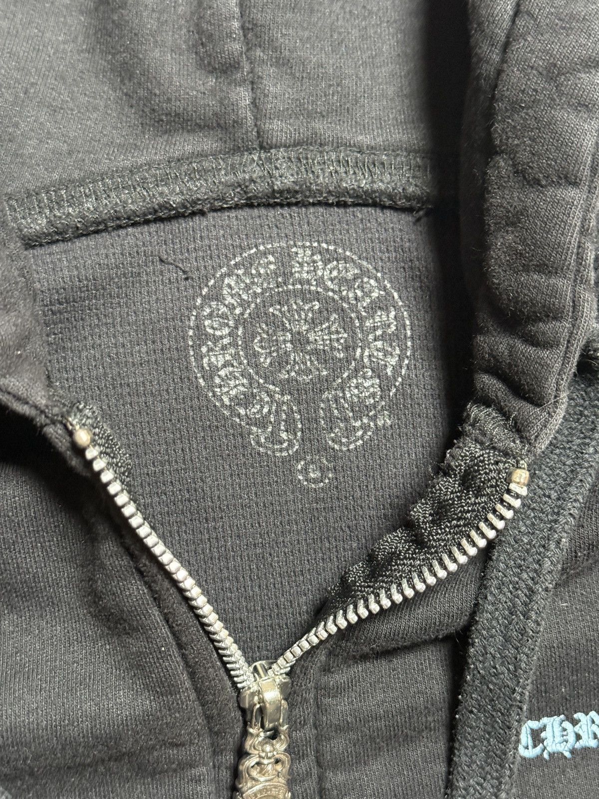 Chrome Hearts Chrome Hearts Icey Blue Script Logo Thermal Hoodie Size US S / EU 44-46 / 1 - 7 Thumbnail
