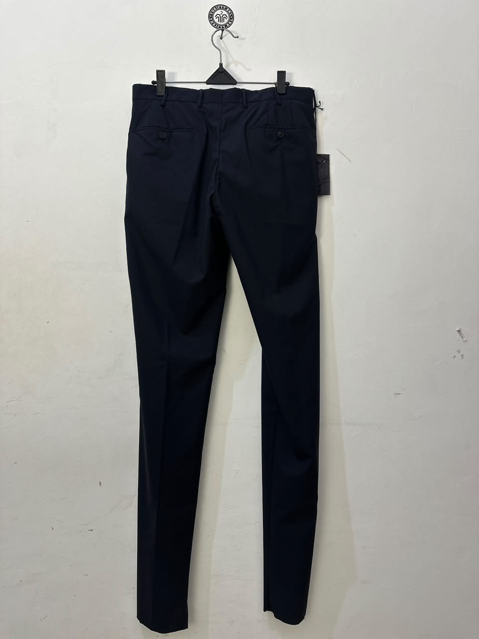 Prada PRADA BWNT No Tuck Slacks Pants 46 Wool Navy Size US 30 / EU 46 - 4 Thumbnail