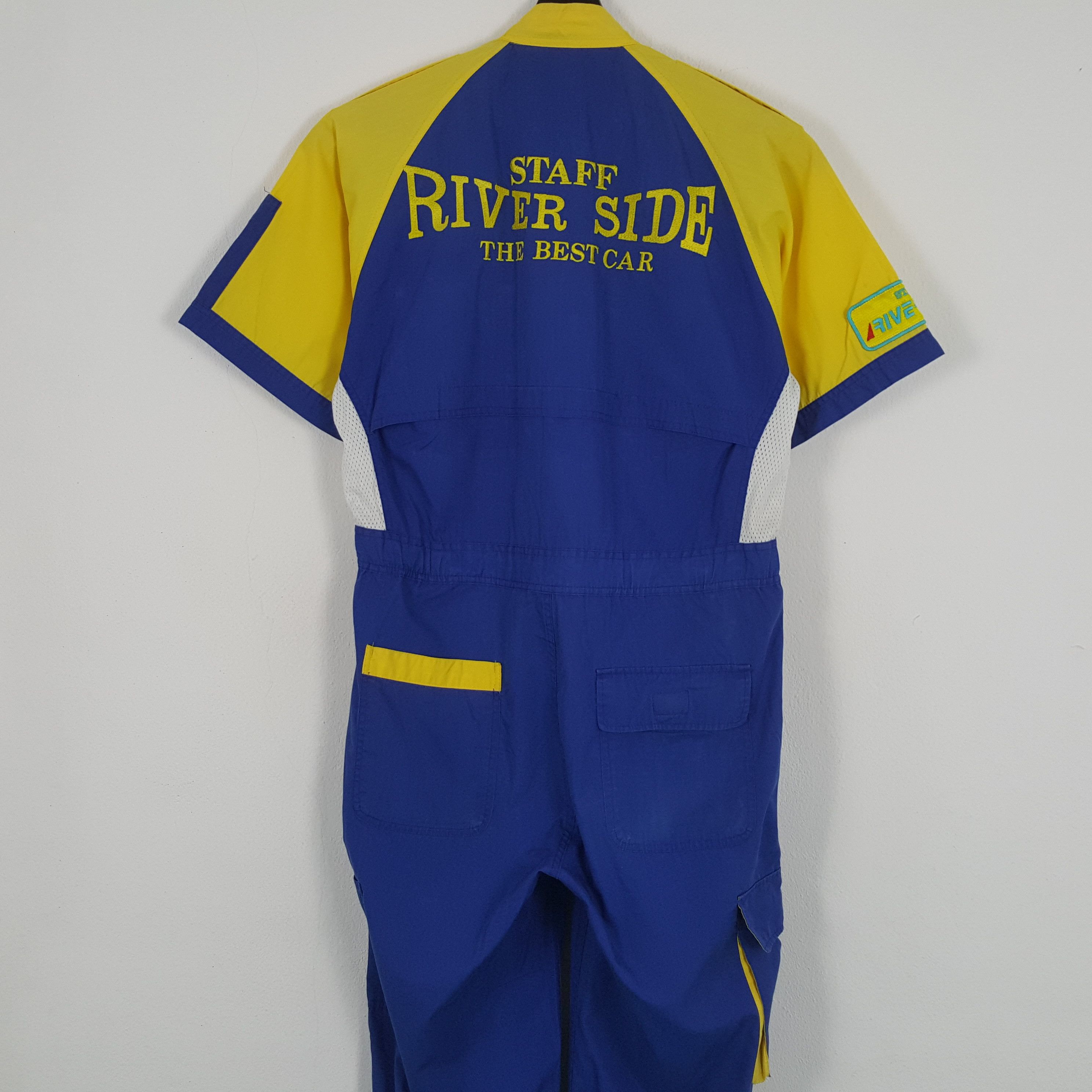 Japanese Brand × Vintage RIVER SIDE STAFF Workwear Style Coverall Jacket Size US M / EU 48-50 / 2 - 2 Thumbnail
