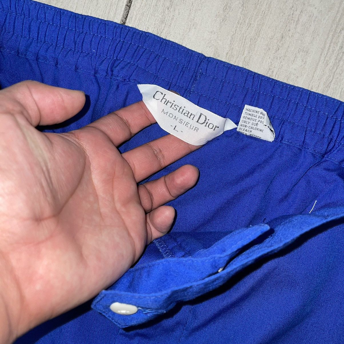 Christian Dior Monsieur Christian Dior Vintage Blue Lounge Pants Size US 36 / EU 52 - 2 Thumbnail