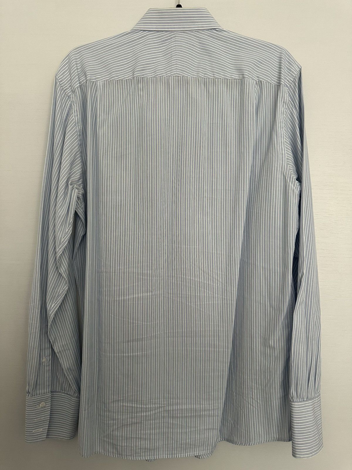 Gucci Gucci white and blue striped shirt Size US L / EU 52-54 / 3 - 2 Thumbnail