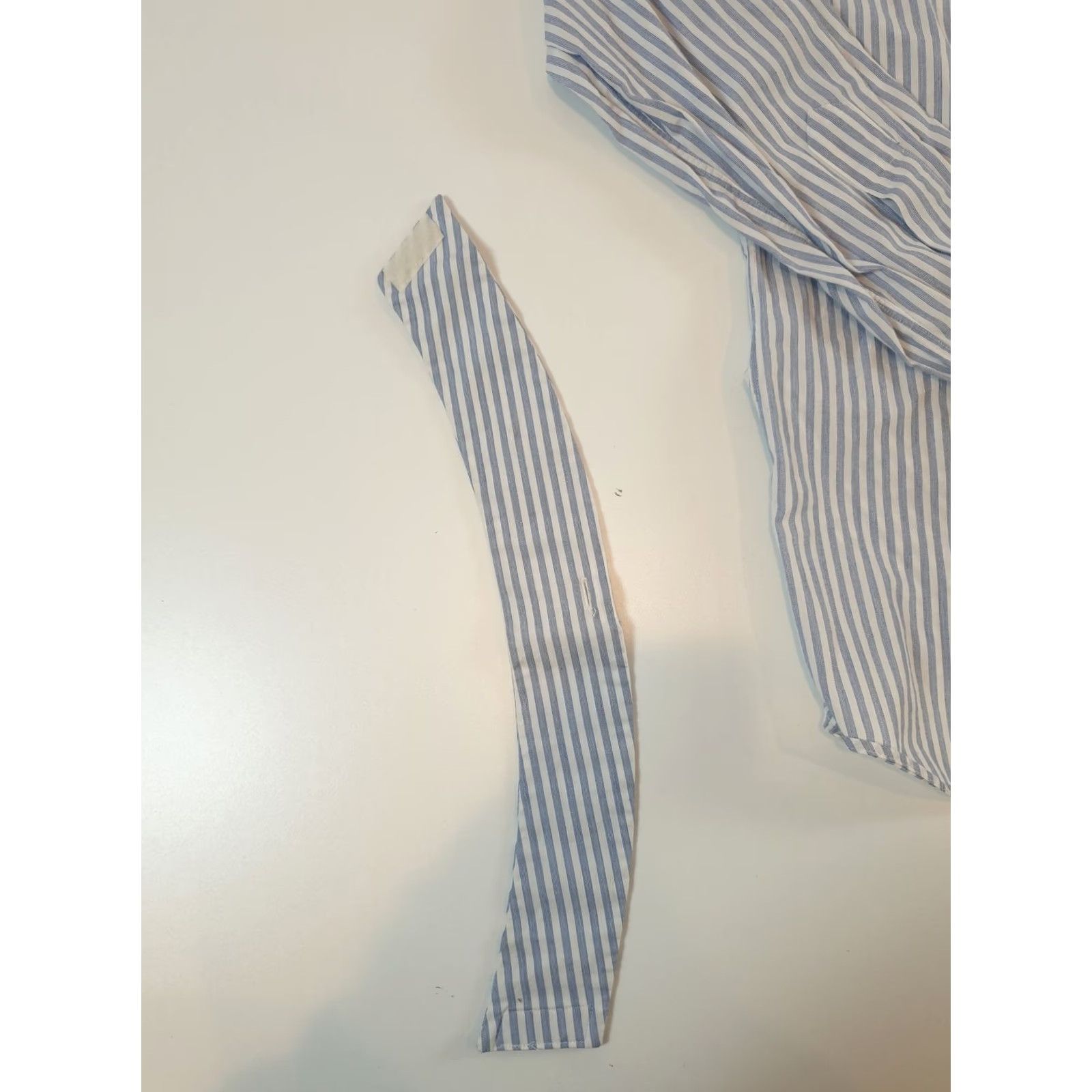 Vintage VINTAGE Essex Shirt Mens 40 Stripe Detachable Club Collar Made in USA Dress 80s Size 40R - 5 Thumbnail