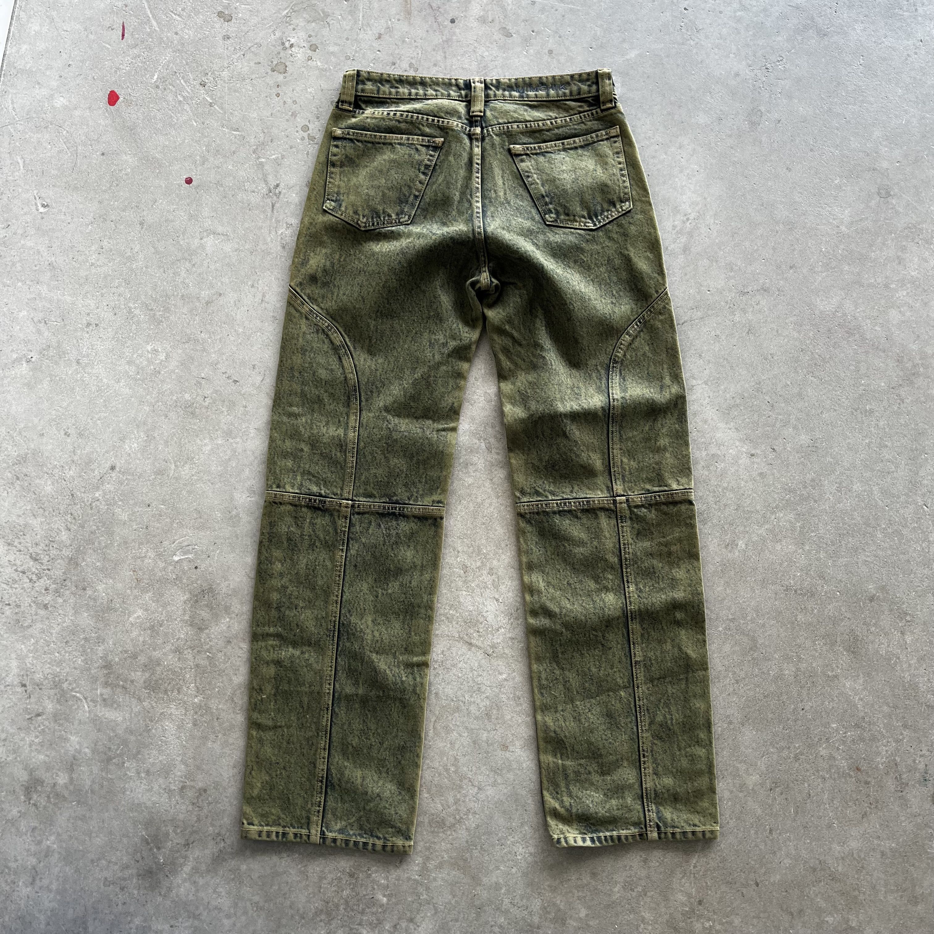 Designer × Japanese Brand Mimchik acid washed wide legged carpenter pants Size US 31 - 2 Thumbnail