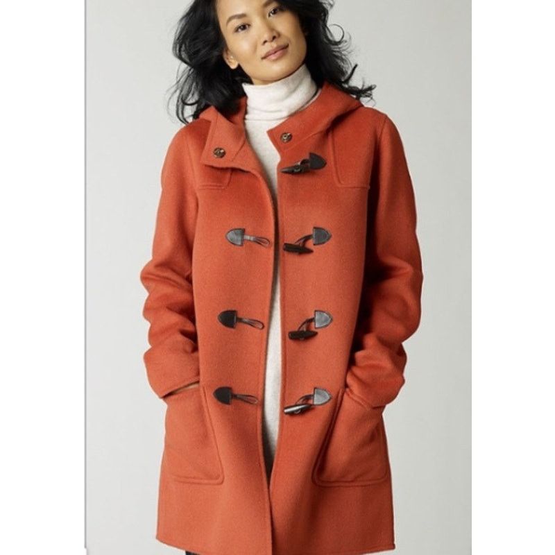 J. Jill J. Jill Wool Angora Rabbit Hair Russet Toggle Coat Small Size S / US 4 / IT 40 - 1 Thumbnail