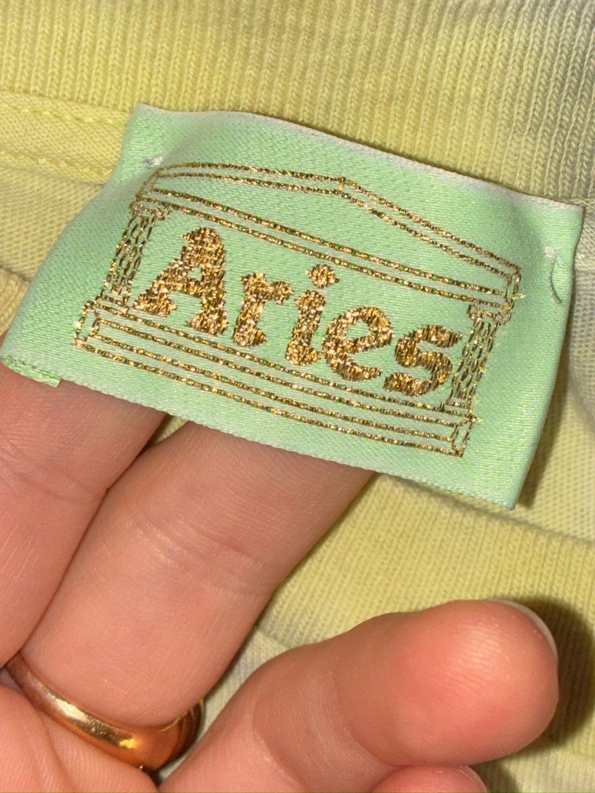 Aries ARIES “Hold Hands Take Acid Find Aries” Tie-Dye T-Shirt Size US M / EU 48-50 / 2 - 5 Thumbnail