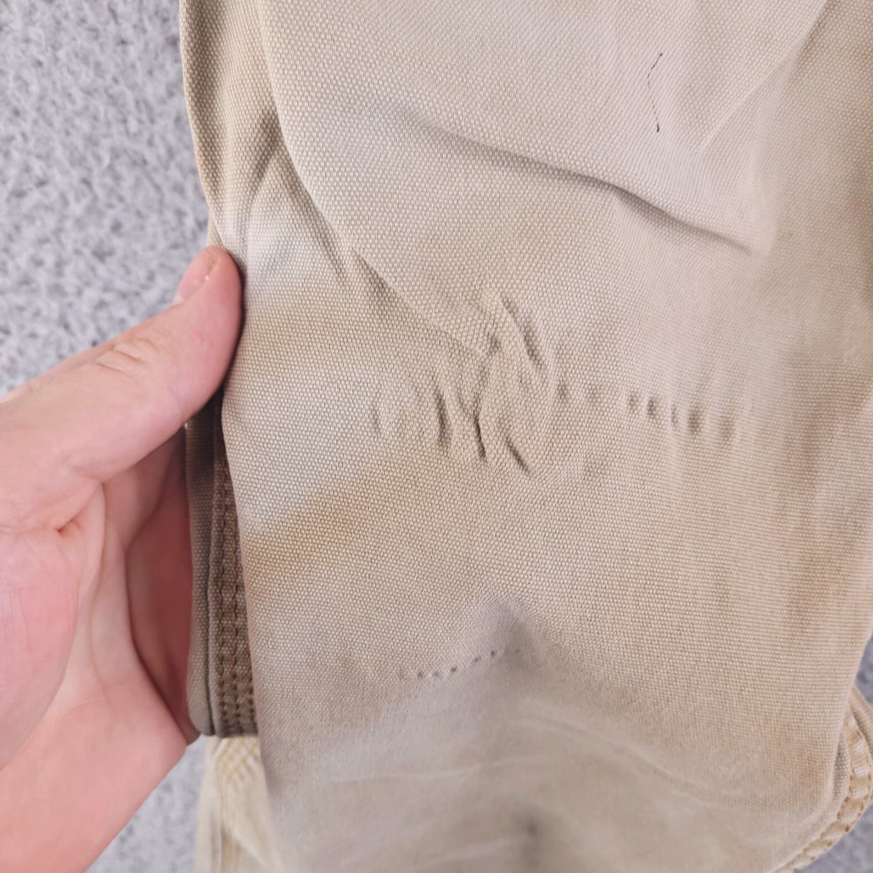 Vintage Ridgecut Toughwear Pants Mens 34x29 Slim Fit Brown Khakis Distressed Canvas Vintage No (adjust to fit rules) Size US 32 / EU 48 - 4 Thumbnail