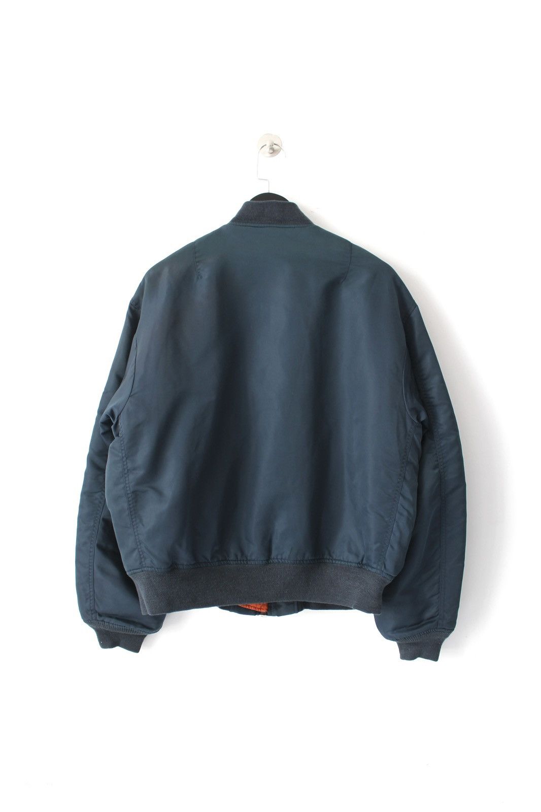Vintage 2000S JAPANESE MADE MA-1 FLIGHT BOMBER JACKET – TEAL NAVY Size US L / EU 52-54 / 3 - 2 Thumbnail