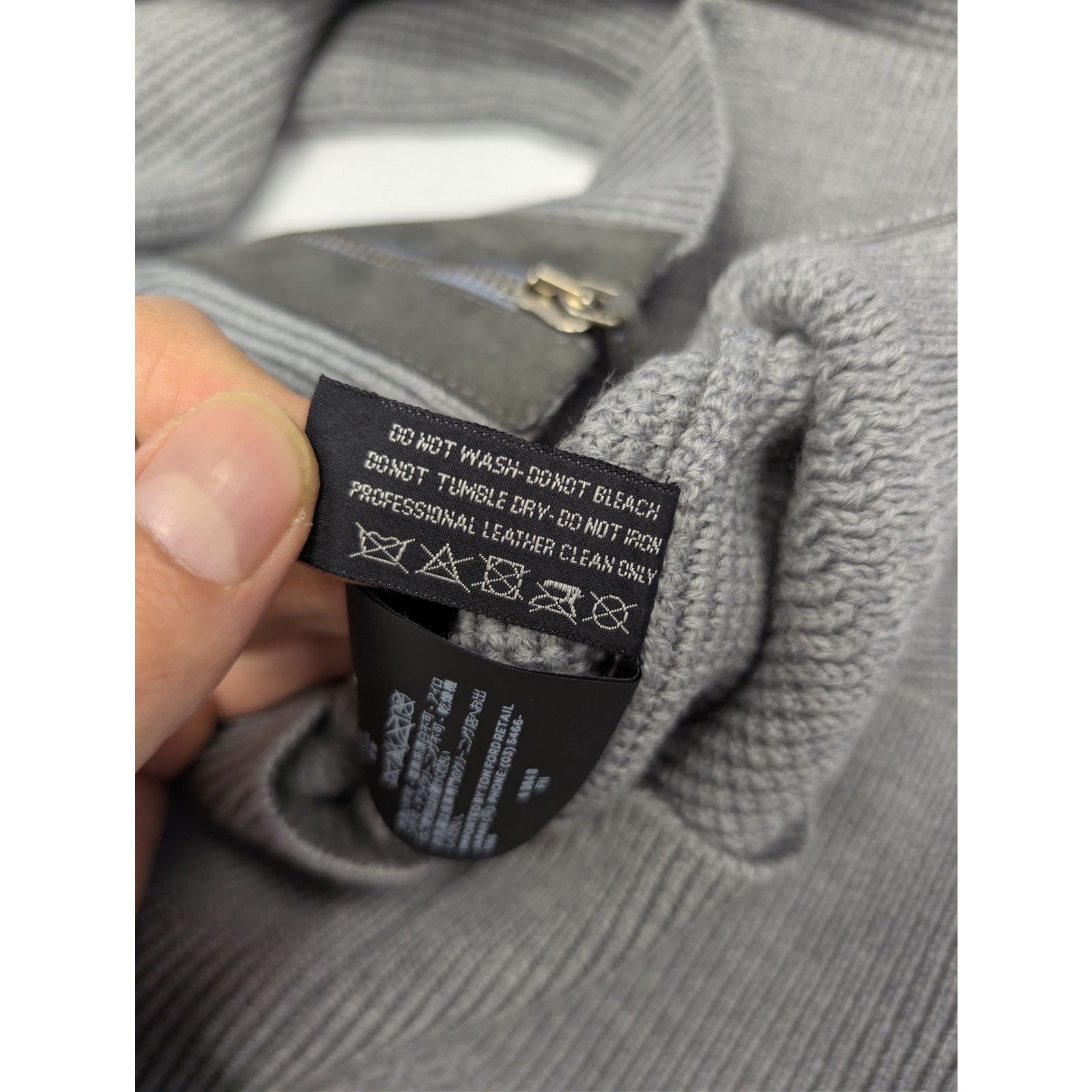 Tom Ford o1rshd1 CC20 Zipper Sweatshirt in Grey Size US M / EU 48-50 / 2 - 23 Thumbnail