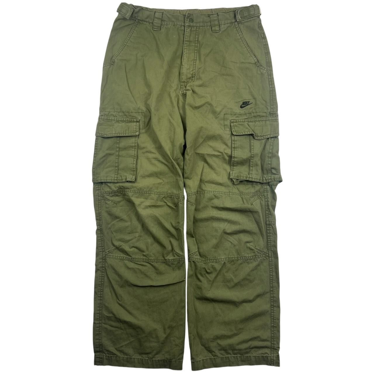 Nike Vintage 2000s Nike Cargo Trousers - Size Medium - Waist: 32 Size US 32 / EU 48 - 1 Thumbnail