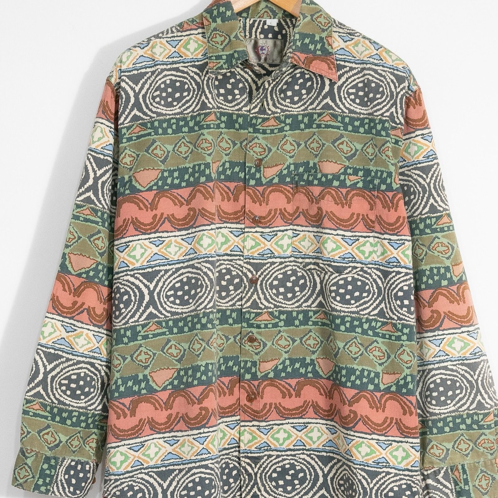 The Territory Ahead × Vintage Vintage Territory Ahead Bohemian Button Up Shirt Mens Large Size US L / EU 52-54 / 3 - 2 Thumbnail