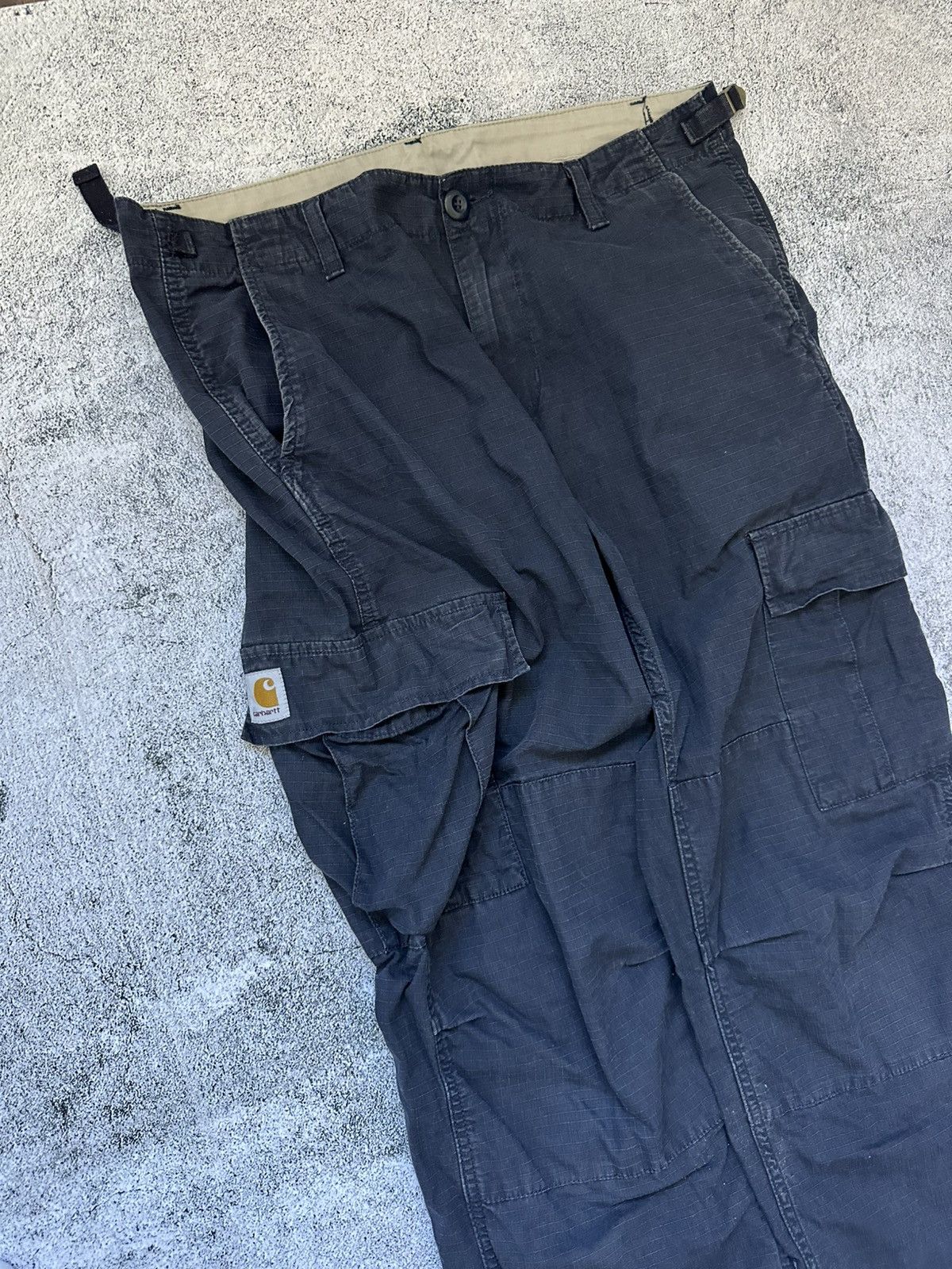 Carhartt Carhartt Aviation Pants 33x34 Men’s Blue Logo Size US 33 - 4 Thumbnail