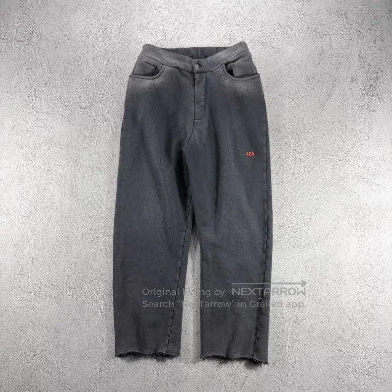 424 424 size M Embroidered Logo Heavy Washed Elastic Waist Fra Size US 27 - 1 Thumbnail