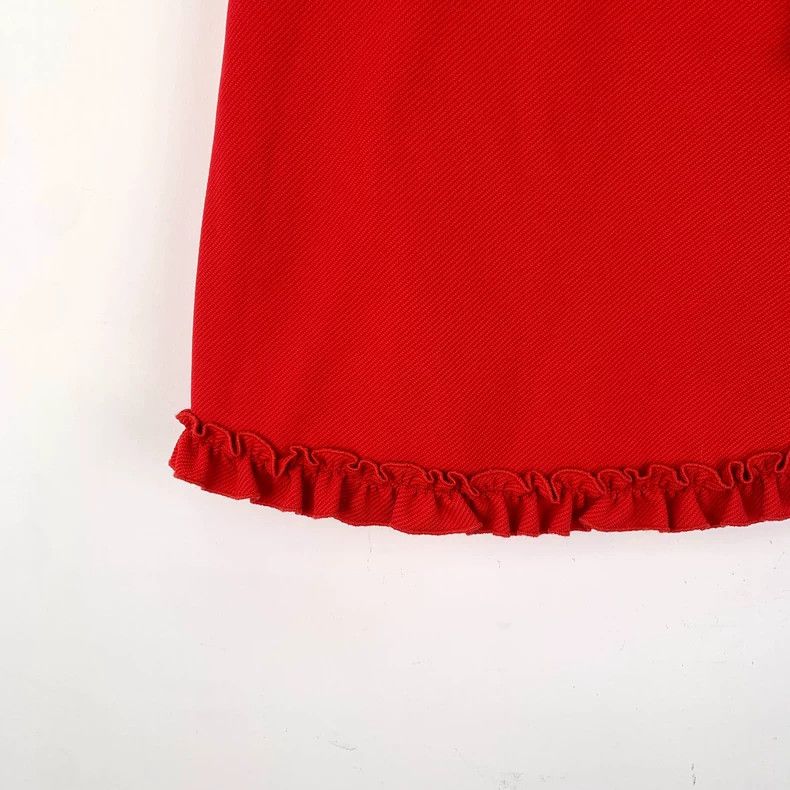 Gucci Gucci SizeXS Red bow tie striped webbing lace casual knitte Size 40" / US 18 - 4 Thumbnail