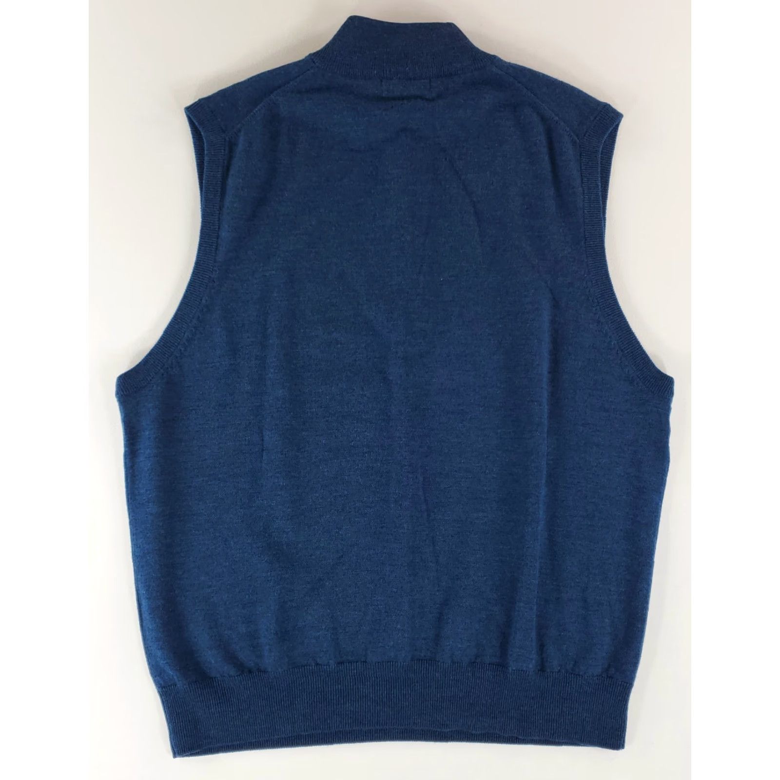 Peter Millar Peter Millar 100% Merino Wool 1/4 Zip Sweater Vest Blue Mens XL Size US XL / EU 56 / 4 - 4 Thumbnail