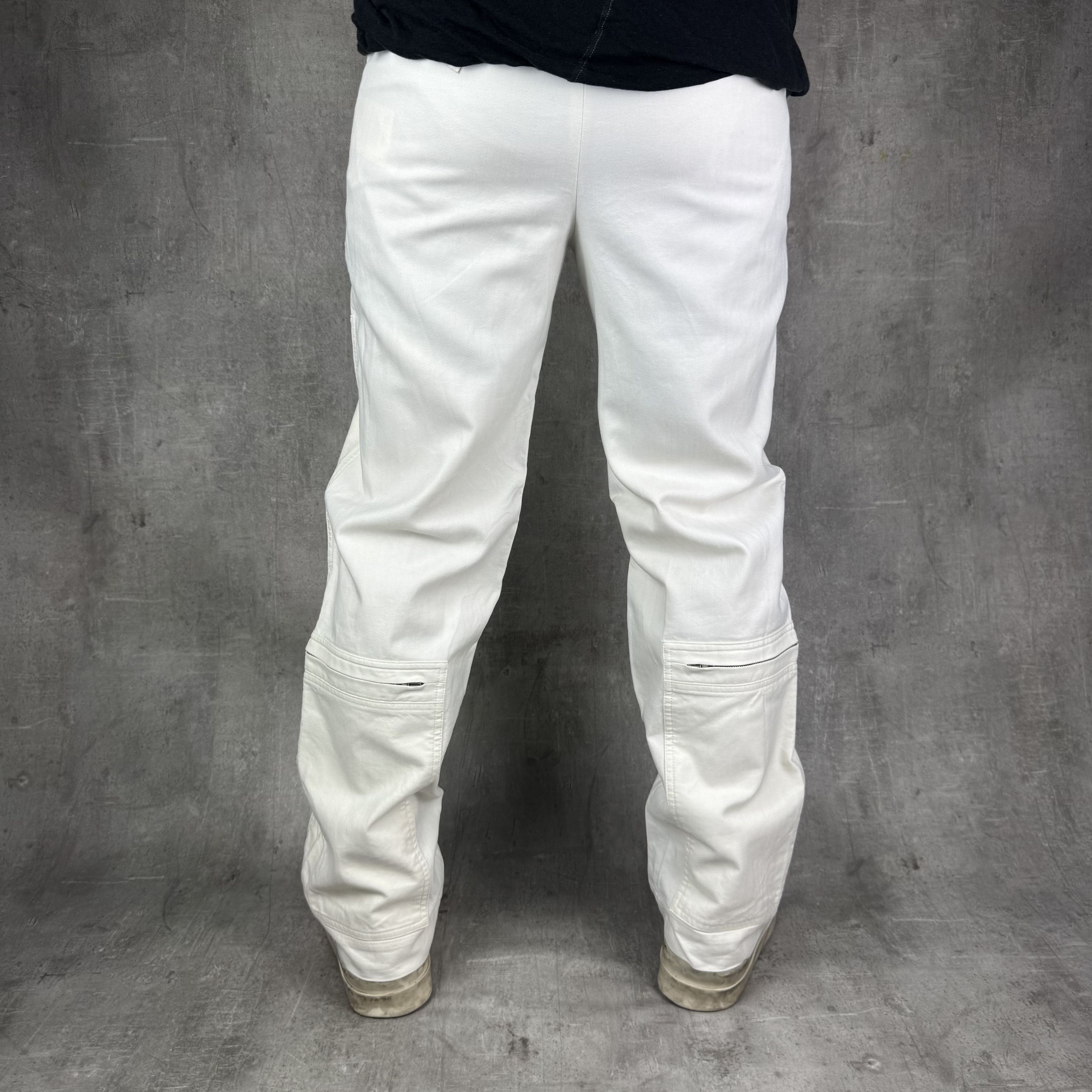 Stella McCartney STELLA MCCARTNEY Zippered Aviator Flight Cargo Trousers Wht Size US 30 / EU 46 - 5 Thumbnail