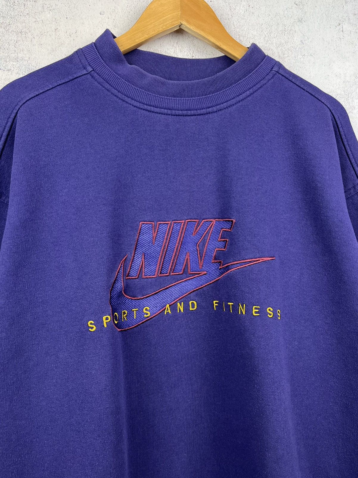 Nike Vintage 90s Nike Big Logo Sweatshirt Rare Retro Hype Y2K Size US L / EU 52-54 / 3 - 3 Thumbnail