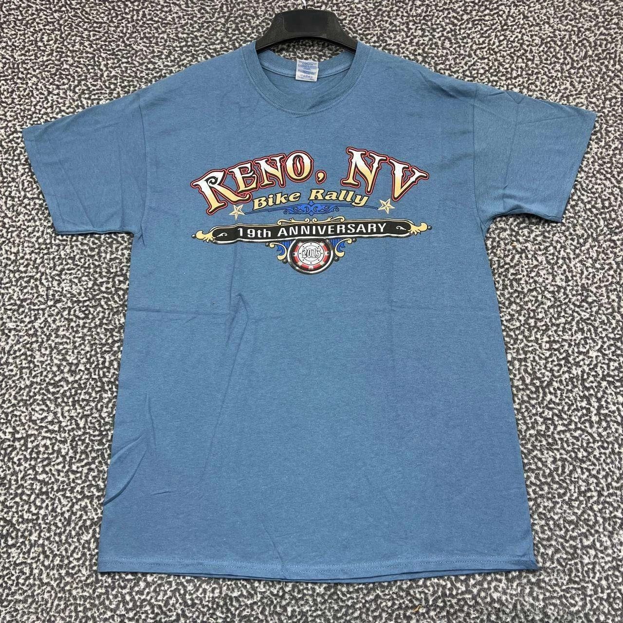 Gildan Vintage Reno Bike Rally Shirt Men L Short Sleeve Deadstock Size US L / EU 52-54 / 3 - 2 Thumbnail