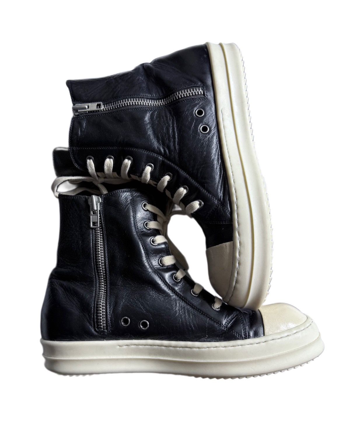 Rick Owens Rick Owens Mainline Ramones High Sneakers 42Eu Size US 9 / EU 42 - 3 Thumbnail