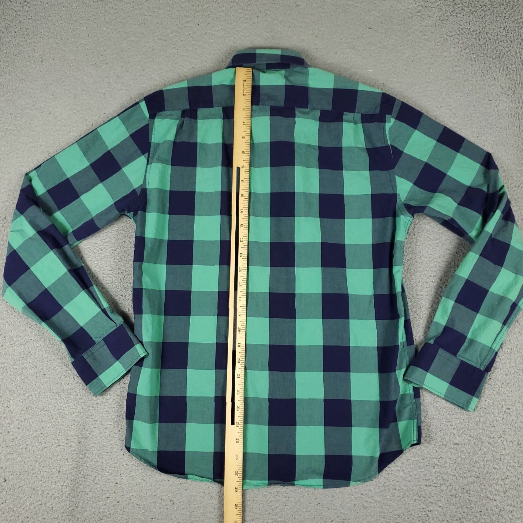 UNTUCKit UNTUCKit Shirt Mens Size Medium Blue Check Slim Fit Long Sleeve Button-Up Casual Dress Shirt M Blue, UNTUCKit, Button-Up, Men Size US M / EU 48-50 / 2 - 3 Thumbnail