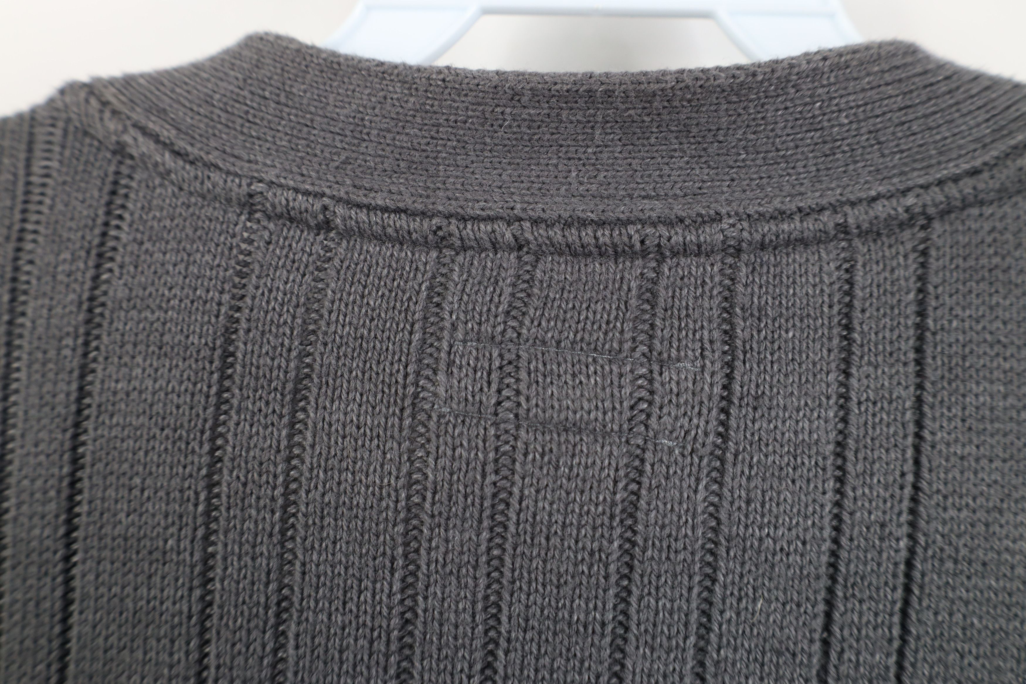 Vintage Vintage 90s Y2K Streetwear Knit Fisherman Sweater Vest Gray Size US XL / EU 56 / 4 - 10 Thumbnail