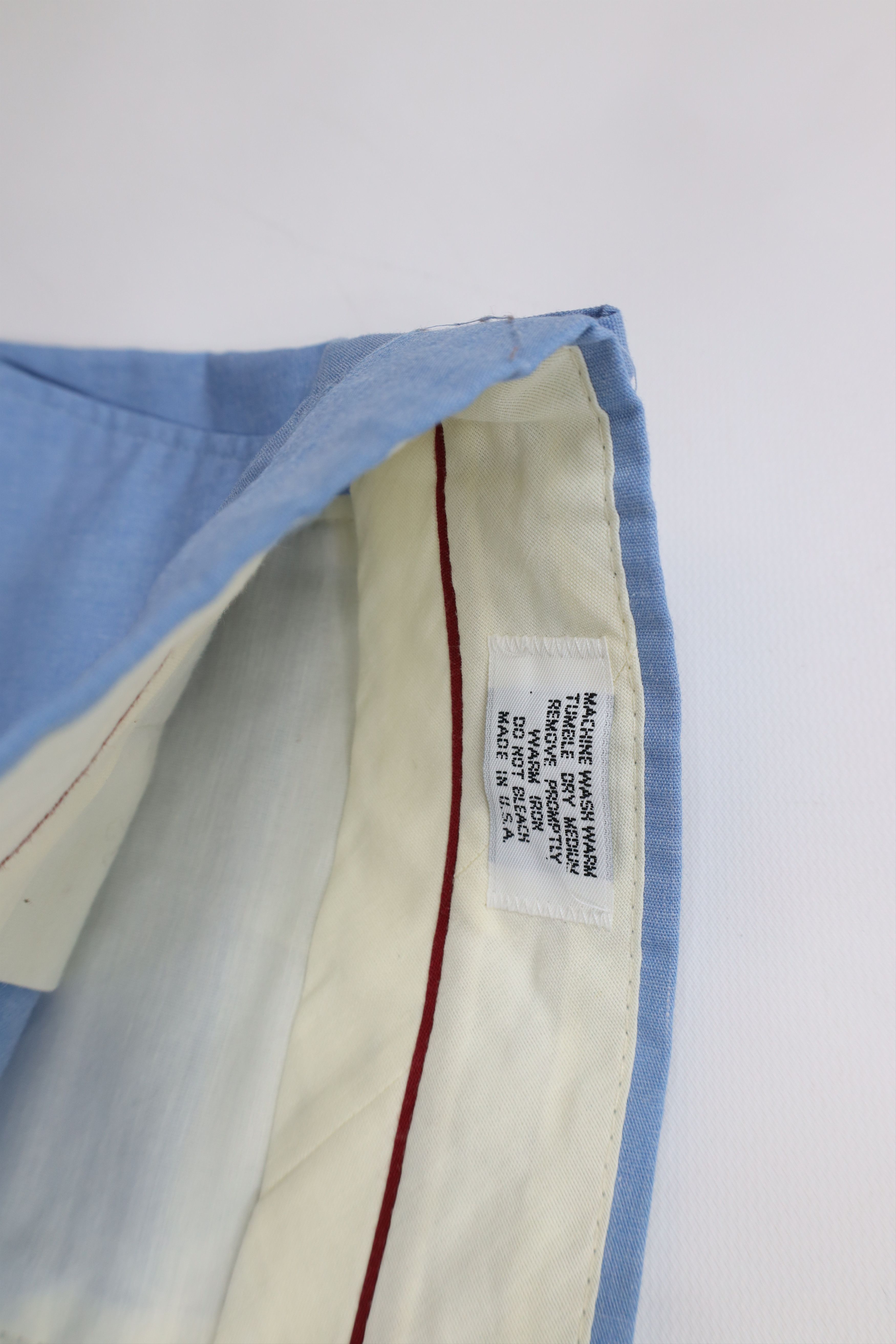 Vintage Vintage 60s 70s Streetwear Above Knee Chino Shorts Blue USA Size US 35 - 7 Thumbnail