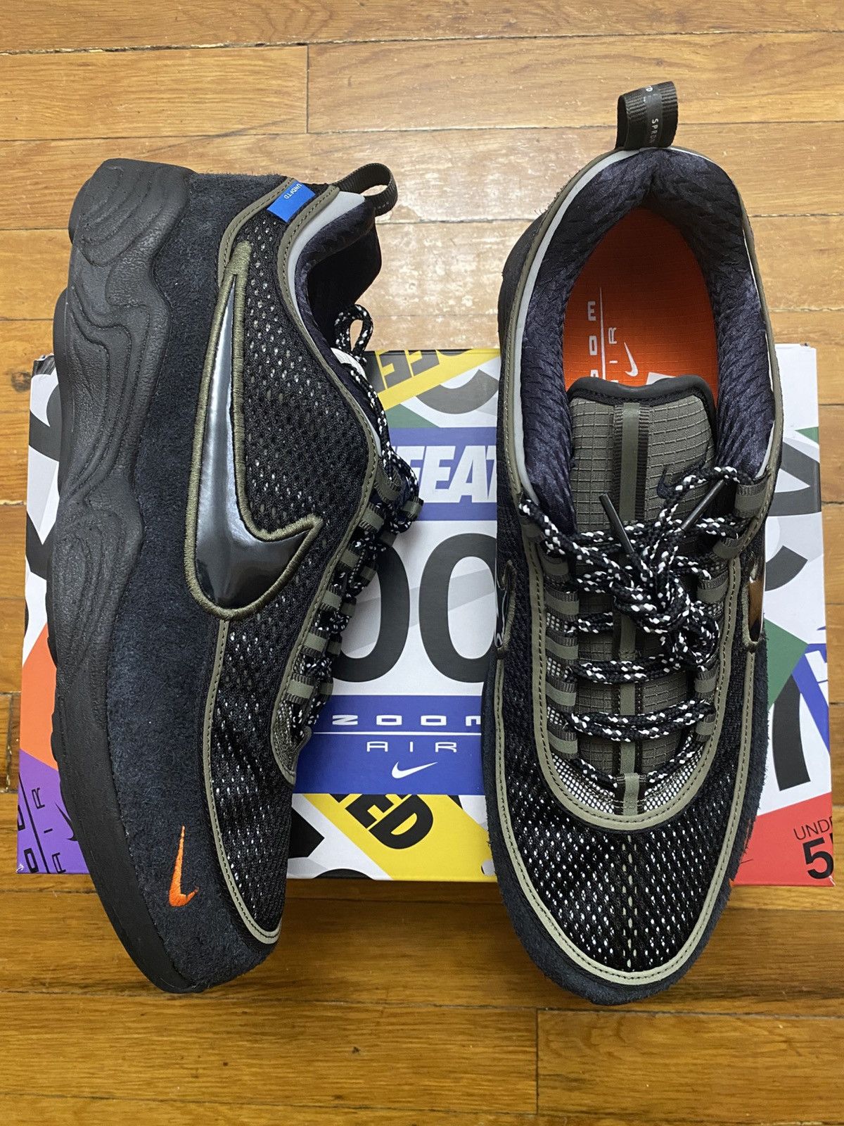 Nike × Undefeated Size 12 - Undefeated x Nike Air Zoom SPIRIDON Khaki Black Size US 12 / EU 45 - 1 Thumbnail