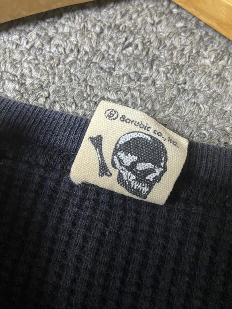 Japanese Brand RiotSnakes Motorcycle Waffle Knit Pullover Shirt (178) Size US S / EU 44-46 / 1 - 6 Thumbnail
