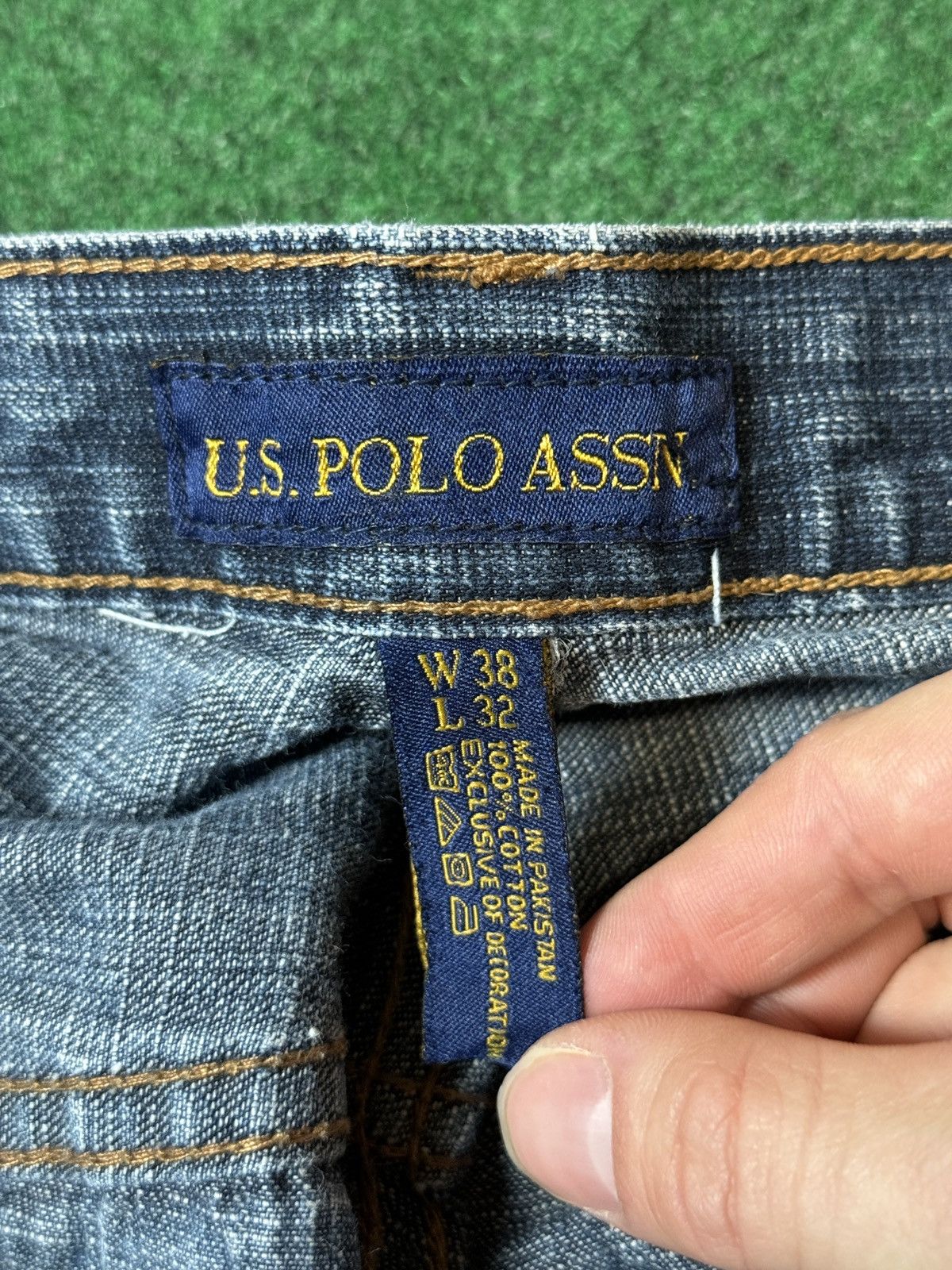 Southpole × U.S. Polo Assn. × Vintage Vtg Y2K Carpenter Baggy Wide Leg Polo 38x32 Wide Leg Jeans Size US 38 / EU 54 - 4 Thumbnail