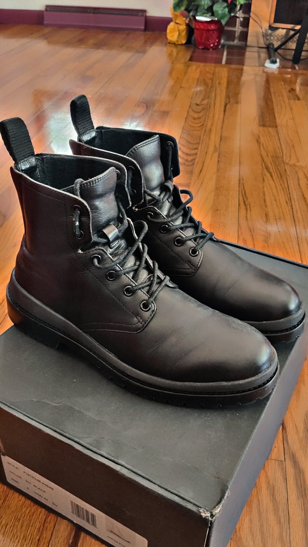 John Varvatos John Varvatos Men’s Black Combat Boots Size US 8 / EU 41 - 1 Thumbnail