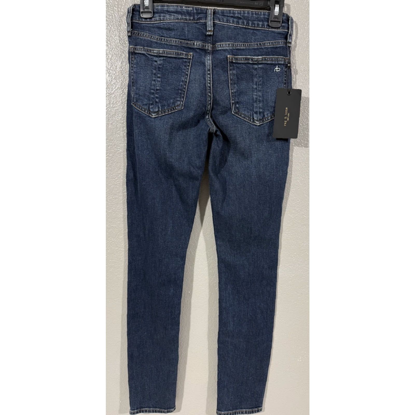 Rag & Bone rag & bone Cate Jeans Womens Skinny Mid Blue 5-Pocket Denim Regular Size 24 Size 42" / US 20 - 6 Thumbnail