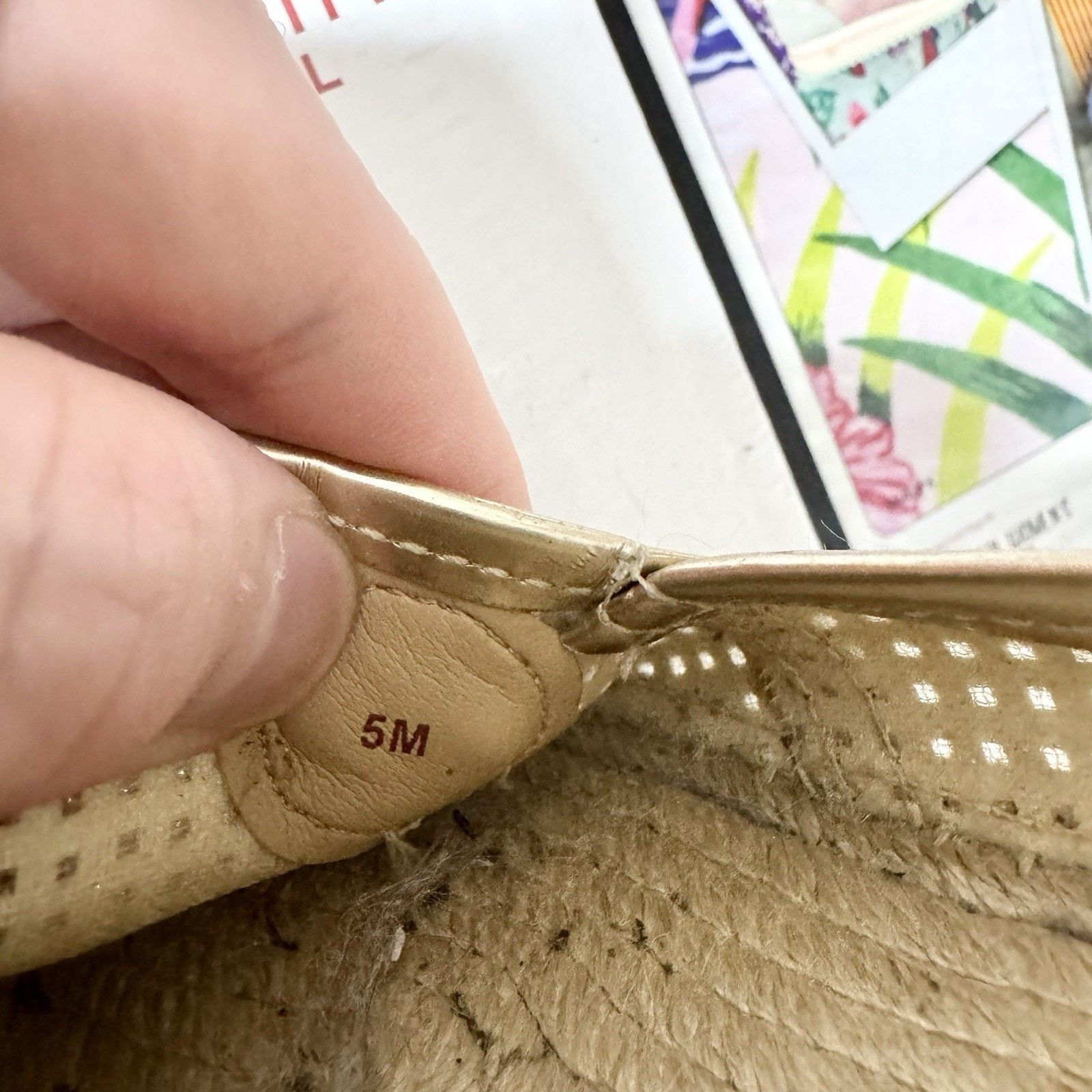 Michael Kors Michael Kors Shoes 5M Metallic Gold Embellished Espadrilles Size US 5 / IT 35 - 7 Thumbnail