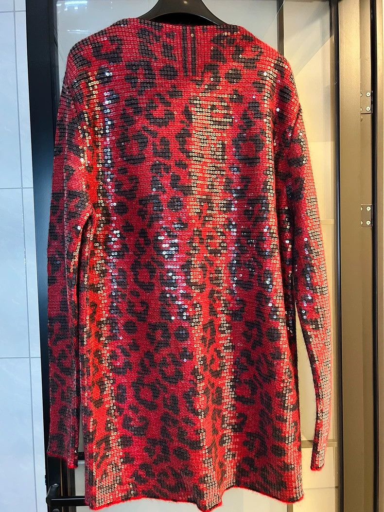 Saint Laurent Paris Saint Laurent Paris 13FW Show Scaly Leopard Sweater Size US S / EU 44-46 / 1 - 2 Thumbnail
